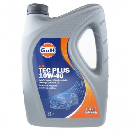 Gulf TEC Plus 10W-40 motorolaj 4 Liter
